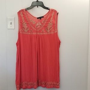 Simply Irresistible Sleeveless Embroidered Tunic